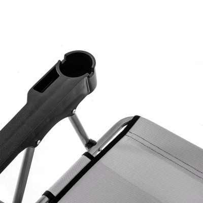 Kül Gri  Katlanabilir Bardaklıklı Kamp Sandalyesi | Dayanıklı ve Rahat Kamp Koltuğu