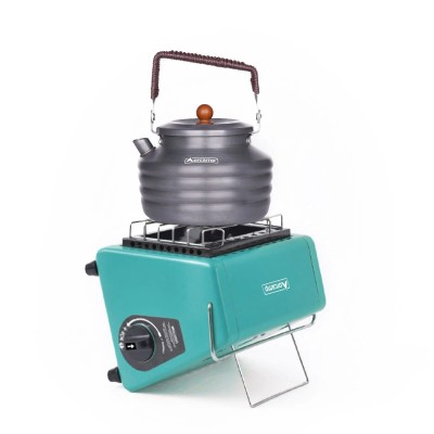 Turkuaz Taşınabilir Kartuşlu Kamp Isıtıcı ve Ocak