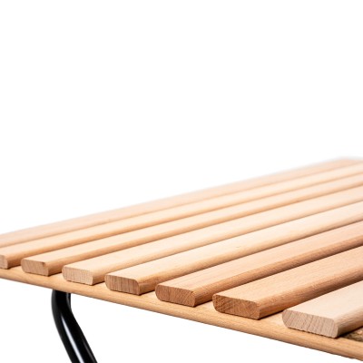 Doğal Ahşap Rulo Panel Kamp Masası | Portatif Katlanır Outdoor Masa