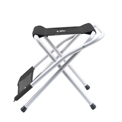 Katlanabilir Kamp Sandalyesi Siyah Sırt Destekli Hafif