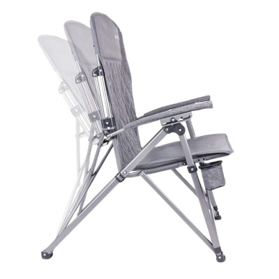 Ayarlanabilir Gri Katlanabilir Kamp Sandalyesi | Ergonomik ve Dayanıklı Model
