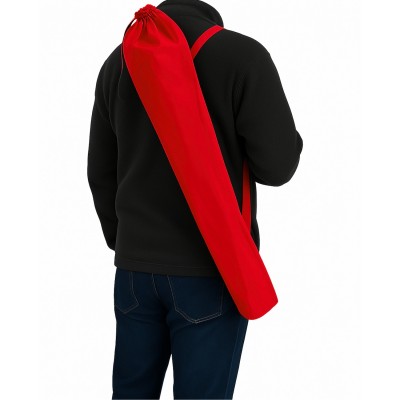 Kırmızı Katlanabilir Kamp Sandalyesi | Dayanıklı Çelik Gövde ve Bardaklıklı Model