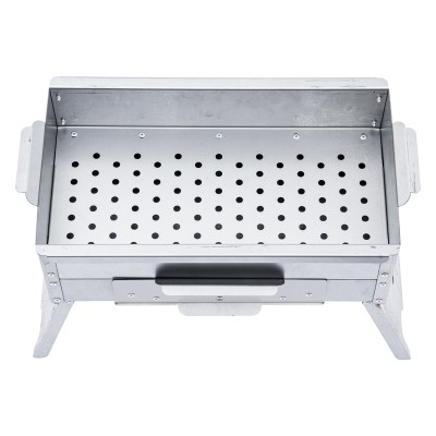 Katlanır Ayaklı Mangal - Argeus - Paslanmaz - Mühürleme Izgaralı - Kül Hazneli
