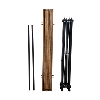 Katlanır Plaka Sistemli Ahşap Desenli Kamp Masası | Portatif Outdoor Masa