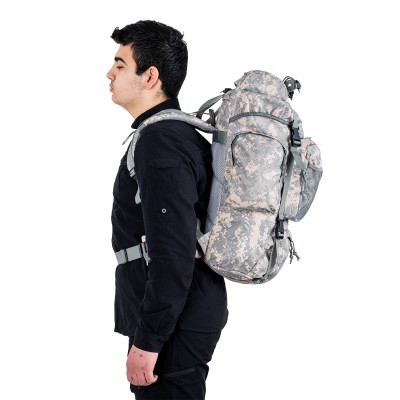 Savage Ventura 70 Litre | Dayanıklı Trekking & Kamp Sırt Çantası Gri Dijital Kamuflaj 