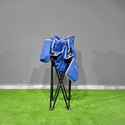 Geniş Oturumlu Katlanabilir Kamp Sandalyesi | Rahat Taşınabilir Koltuk-Mavi