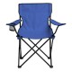 Lacivert Katlanabilir Kamp Sandalyesi | Dayanıklı Çelik Gövde ve Bardaklıklı Model