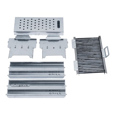 Katlanabilir Ayaklı Portatif Mangal - Paslanmaz - Argeus - Orta - Taşıma Çantalı