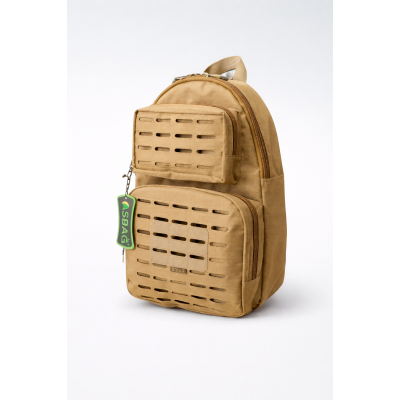 Çok Amaçlı Taktik Sırt Çantası Lazer Kesim 15 Litre Bej