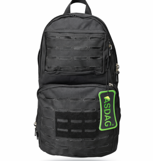 Çok Amaçlı Taktik Sırt Çantası Lazer Kesim 15 Litre Siyah