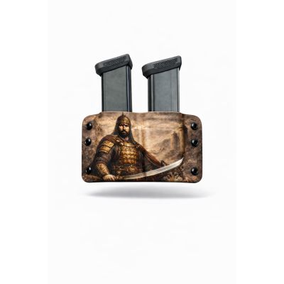 Kydex 9 mm Çiftli Şarjör Kılıfı ARTWORK | Dayanıklı ve Hızlı Taşıma