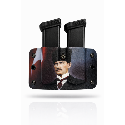 Kydex 9 mm Çiftli Şarjör Kılıfı ARTWORK | Dayanıklı ve Hızlı Taşıma Kydex 9 mm Çiftli Şarjör Kılıfı ARTWORK | Dayanıklı ve Hızlı Taşıma