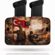 Kydex 9 mm Çiftli Şarjör Kılıfı ARTWORK | Dayanıklı ve Hızlı Taşıma